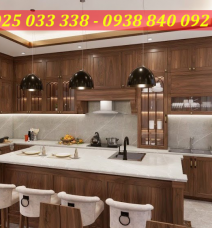 TỦ BẾP GỖ oc chó